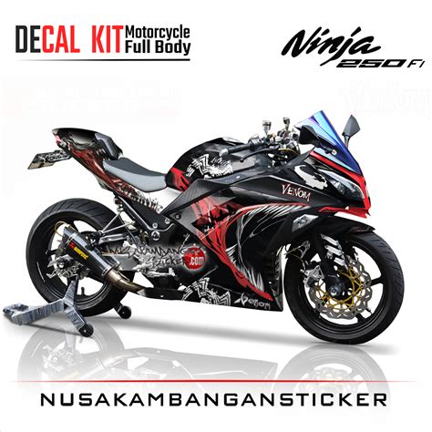 Decal Stiker Kawasaki Ninja Fi Venom Sticker Full Body