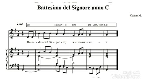 Benedici Il Signore Anima Mia Salmo Responsoriale Battesimo Del