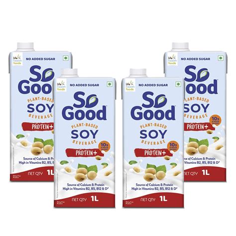 Buy So Good Based Soy Beverage Protein+ 4 L (4 x 1000 ml) | Protein