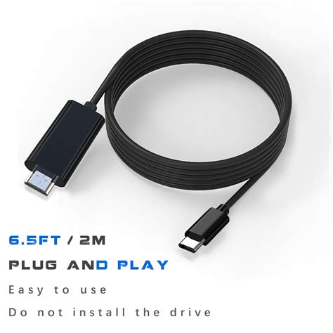 Usb C To Hdmi Cable 6ft 4k For Monitor Hdmi To Usb C Adapter For Mac Usbc To Hdmi Converter