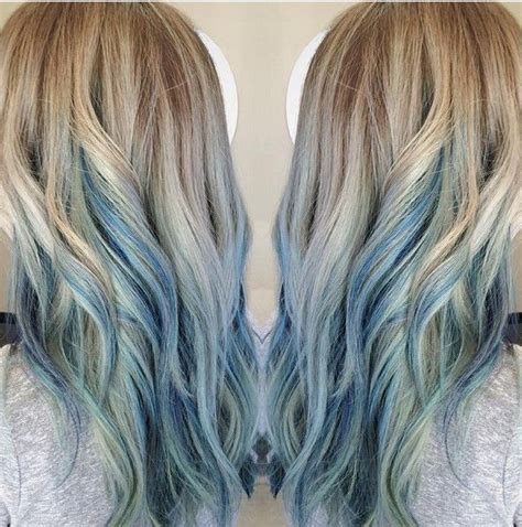 Pin By Alix Mace On Dye Blue Ombre Hair Blonde And Blue Hair Ombre Hair