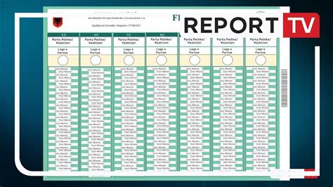 Report Tv Modelet Si Do Jene Fletët E Votimit Në Zgjedhjet E 25