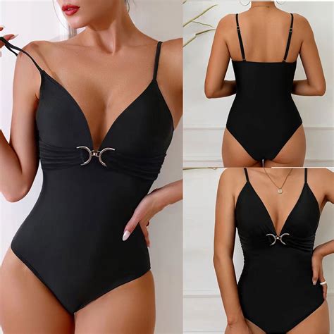 Lulshou Womens Swimsuits Women S New Fashion Splicing Swimsuit Sexy Casual Bikini Piece Swimsuit