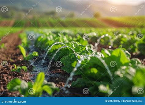 Advanced Agricultural Technology Showcasing A Precision Irrigation