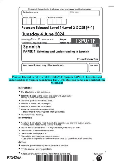 Ib Spanish Paper 1 Examples 14