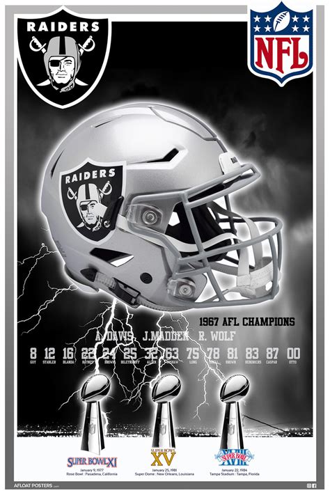 Las Vegas Raiders Super Bowl Poster