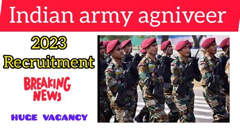 Indian Army Agniveer 2023 Agniveer Indian Army 2023 Update Indian