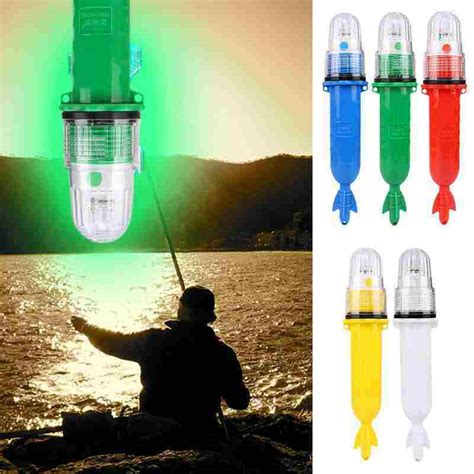 3 Color LED Underwater Fishing Light Night Indicator Bait Alarm Tip