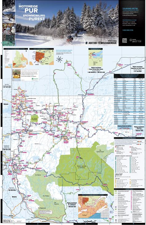 Pdf Carte Des Sentiers De Motoneige Snowmobile Map Of Trails