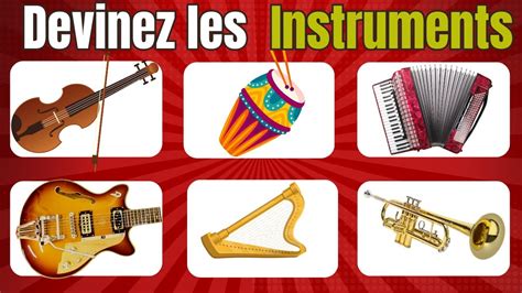 Devine l INSTRUMENTS de MUSIQUE Facile à Impossible piano guitare