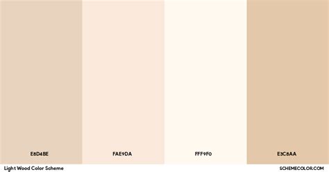 Light Wood Color Scheme - Palettes - SchemeColor.com