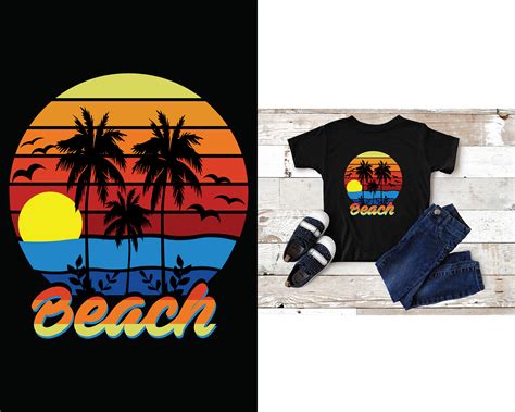 Beach T Shirt Design Summer Beach T Shirt Design On Behance