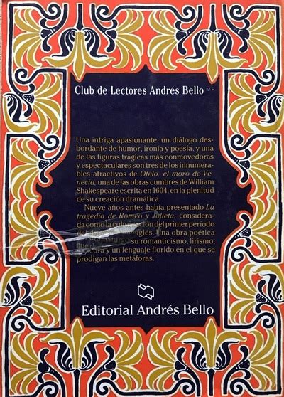 Ecolectura Otelo El Moro De Venecia La Tragedia De Romeo Y Julieta