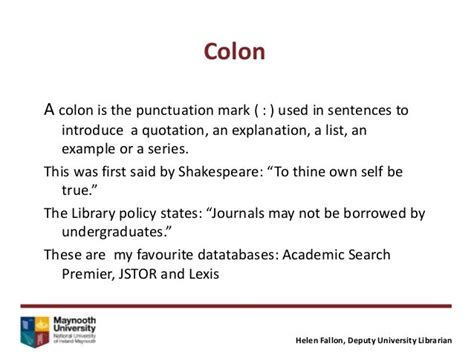 Using A Colon In Academic Writing