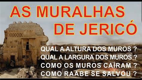 AS MURALHAS DE JERICÓ INTRODUÇÃO PREGAÇÃO SOBRE AS MURALHAS DE