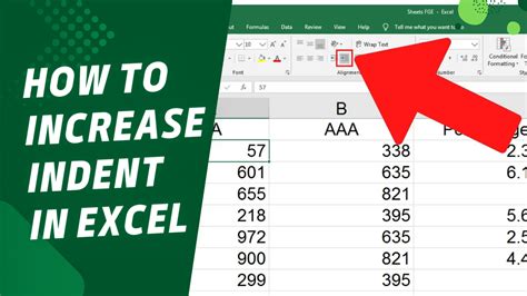 How To Increase Indent In Excel A Step By Step Guide Earn And Excel