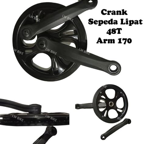 Jual Crank Sepeda Lipat Seli T Arm Hitam Shopee Indonesia