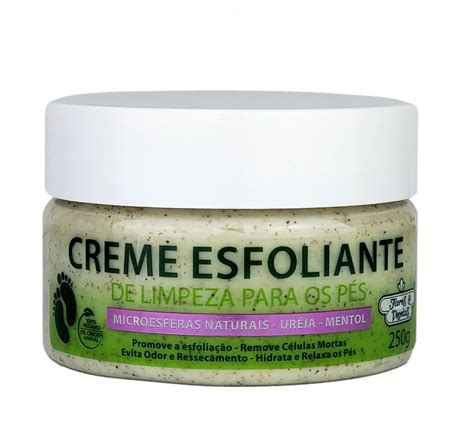 Creme Esfoliante Limpeza Para Os Pés Flores E Vegetais 250g Compre