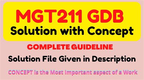 MGT211 GDB Solution MGT211 GDB Solution 2022 Correct Solution