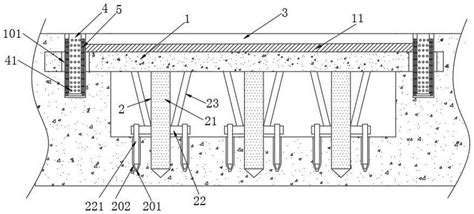 一种塌陷区建筑防陷加固结构的制作方法