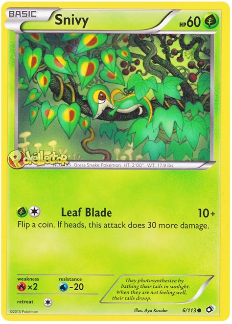 Snivy - Legendary Treasures #6 Pokemon Card