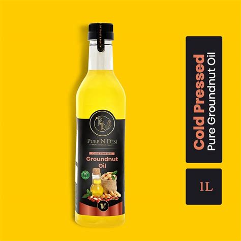 Pure Cold Pressed Groundnut Oil Nutty Flavor Healthy