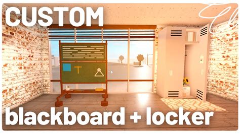 How To Make A Blackboard And Lockers In Bloxburg Youtube