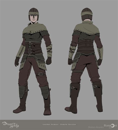 Female Leather Armor Art Demons Souls 2020 Art Gallery Concept