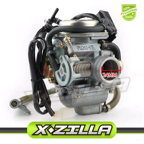 Pd24 Keihin 24mm Carburetor Carb For Gy6 150 Scooter Atv Moped Quad