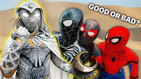 TEAM SPIDER MAN Vs BAD GUY TEAM NEW ANTI HERO GOOD Or BAD Live