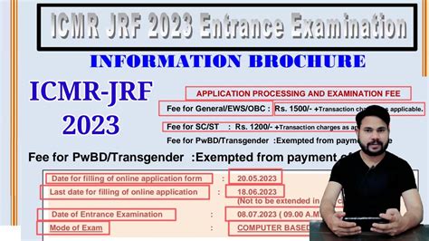 Icmr Jrf Notification Important Date For Icmr Jrf Online