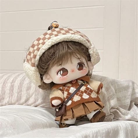 20cm Spot Deep Fried Hair Cute Cotton Doll Naked Baby Doll Girl Gift