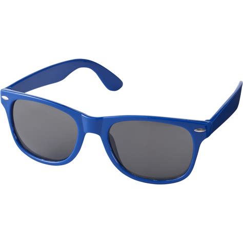 Printed Sunray Retro Looking Sunglasses Royal Blue Sunglasses