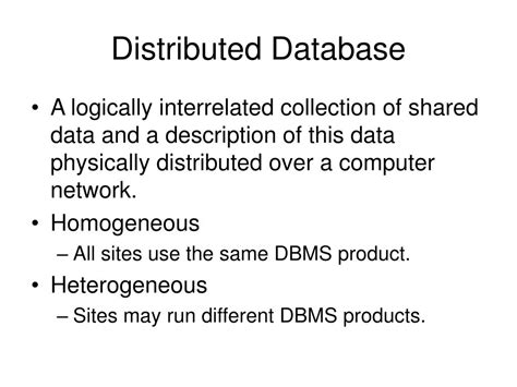 PPT Distributed Database And Replication PowerPoint Presentation