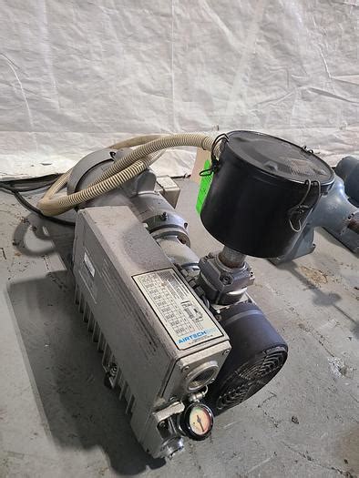 Used Airtech Rotary Vane Industrial Vacuum Pump V Single Phase