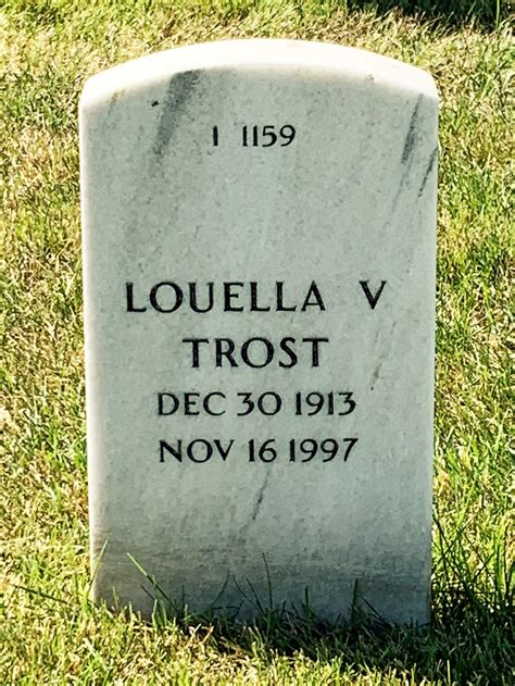 Louella V Trost 1913 1997 Find A Grave Memorial