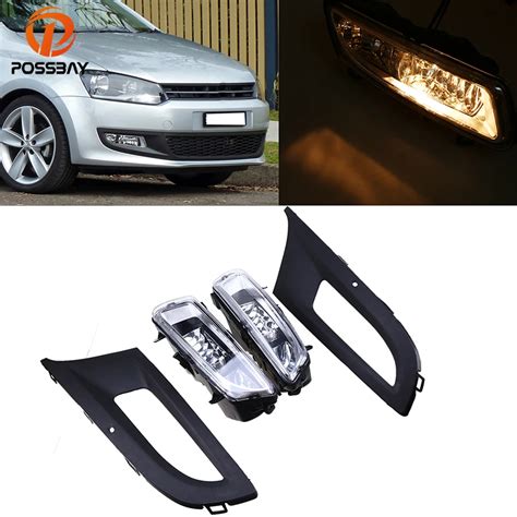 Possbay Halogen Car Front Fog Light Lamps For Vw Polo Mk R C