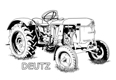 Ausmalbilder Traktor Deutz Ausmalbilder Traktor Ausmalen Ausmalbilder