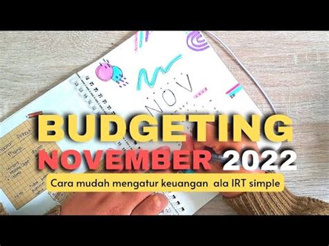 Budgeting November Caraku Mengatur Keuangan Rumah Tangga Bijak