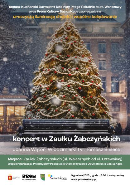 Iluminacja choinki koncert i wspólne kolędowanie w Zaułku Żabczyńskich