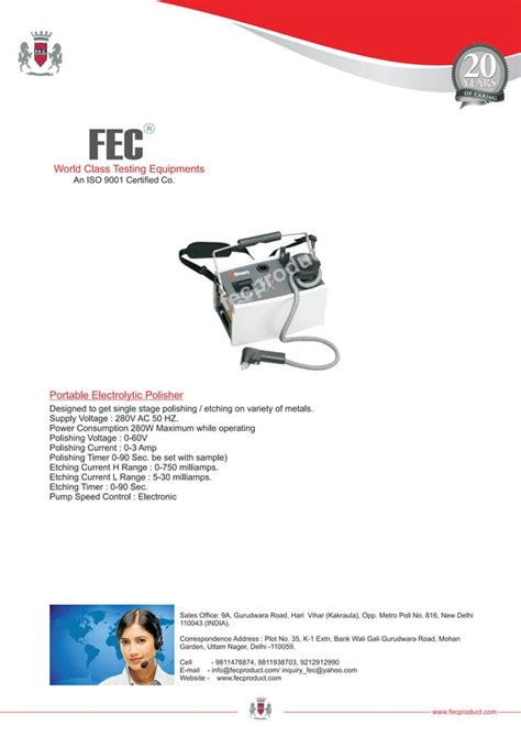 Testing Manufacture Portable Electrolytic Polisher Pdf