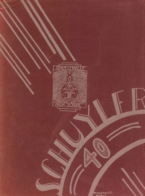 1940 Yearbook From Schuylerville High School From Schuylerville New