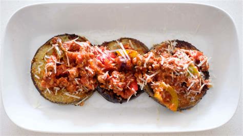 Pan Fried Eggplant With Meat Sauce Recipe Prepyoself