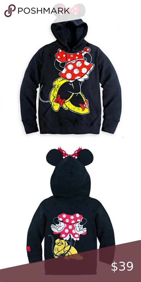 Disney Minnie Mouse Ear Hoodie W XL EUC | Disney minnie mouse ears ...