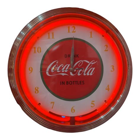 Coca Cola Neon Clock Soda Drinks Restaurant Clocks Neon Clocks