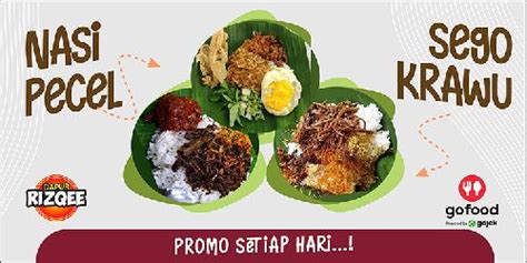 Daftar Harga Menu Delivery Nasi Pecel Sego Krawu Dapur Rizqee Pakis