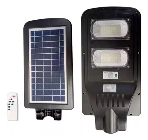 Luminaria Solar Luz Led 60w Alumbrado Publico Control Sensor