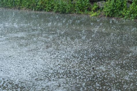 Hail - Precipitation with Hailstones Stock Image - Image of tempestuous ...