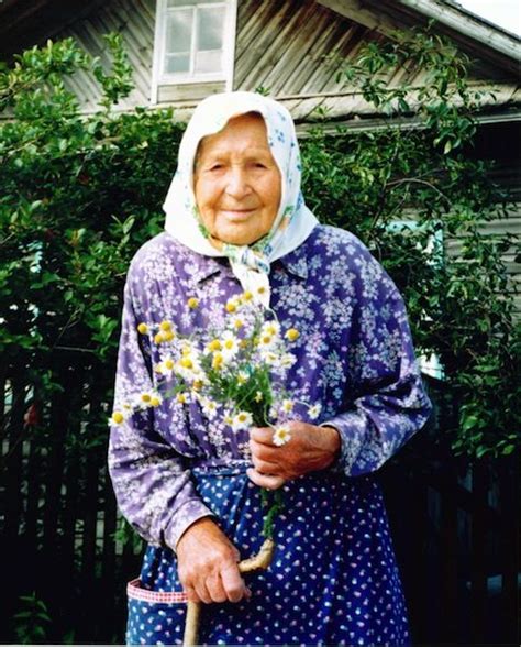 Very Nice Ukrainian Grandmother Kind Warmth Excudes From The Face Of