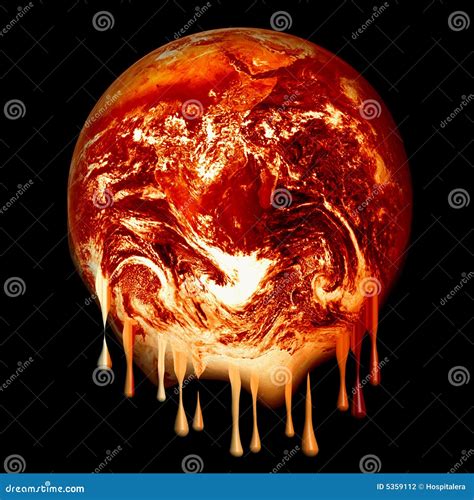 Burning Earth Melting Stock Photography Cartoondealer